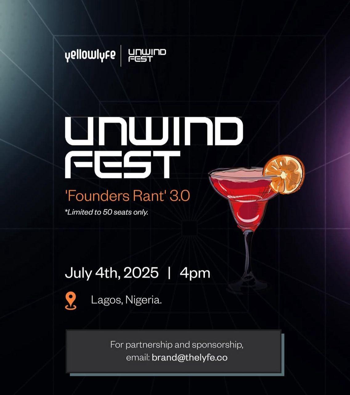 Get Ready for UnwindFest Mixer: Founder Rant 3.0 Edition