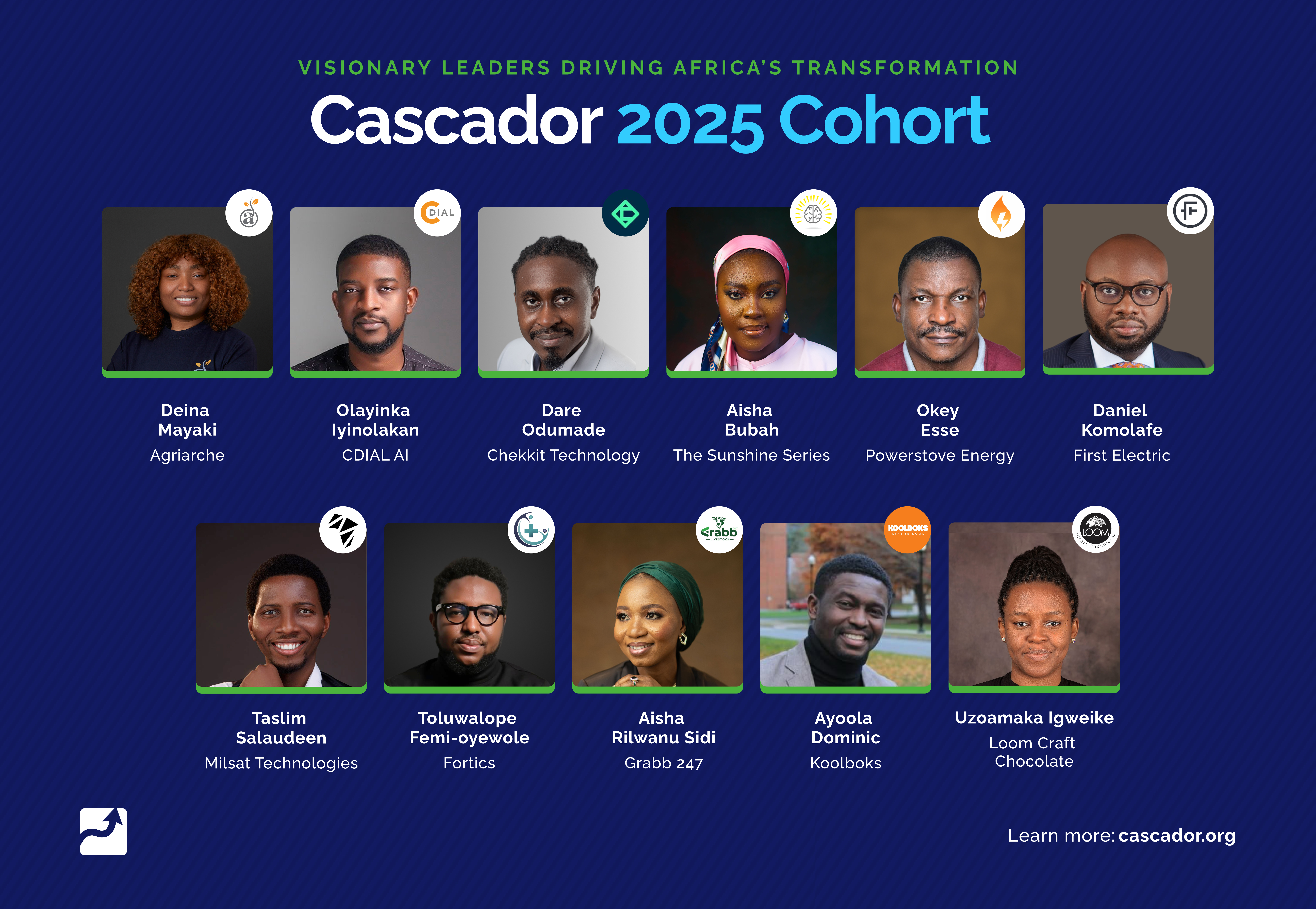 Cascador Unveils 2025 Cohort: Eleven Visionary Leaders Driving Africa’s Transformation