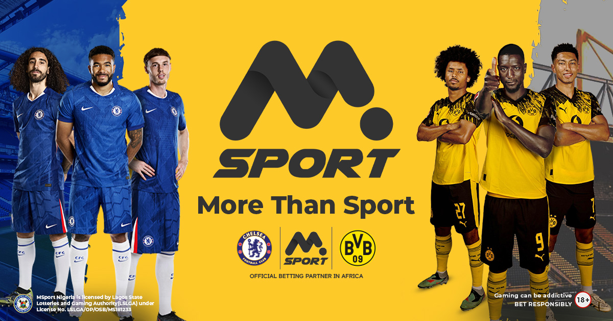 MSport 2025: Nigeria’s #1 Sports Betting Site, Powered by Chelsea & BVB.