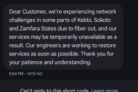MTN network outages deepen across Kebbi, Zamfara, and Sokoto amid rising insecurity challenges 