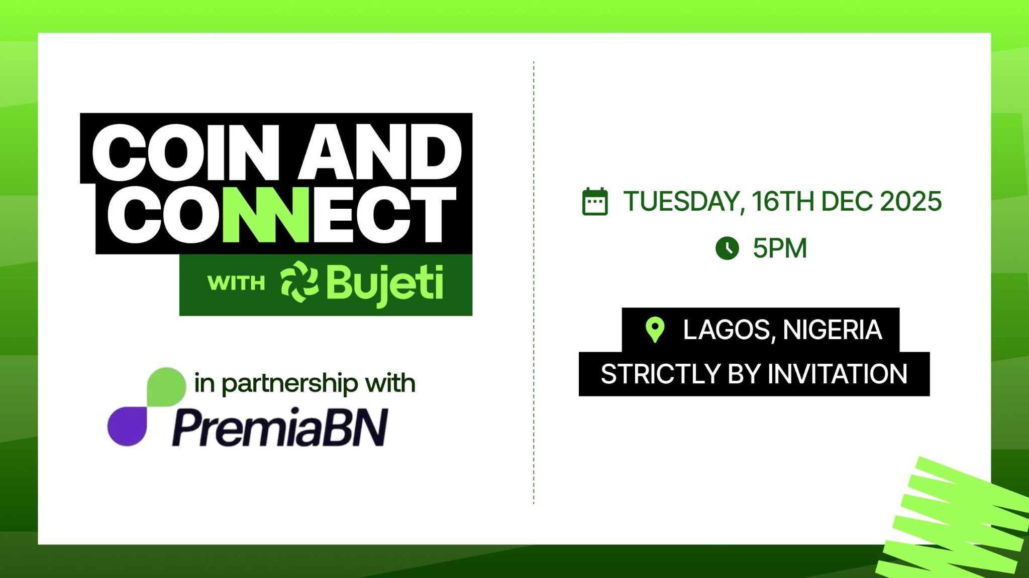 Bujeti Announces Exclusive “Coin & Connect” Mixer for Nigeria’s Finance Leaders