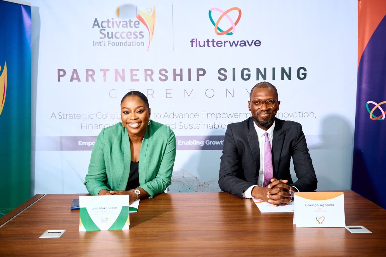 Flutterwave partners with Activate Success International Foundation to champion youth entrepreneurship and financial inclusion across Nigeria
