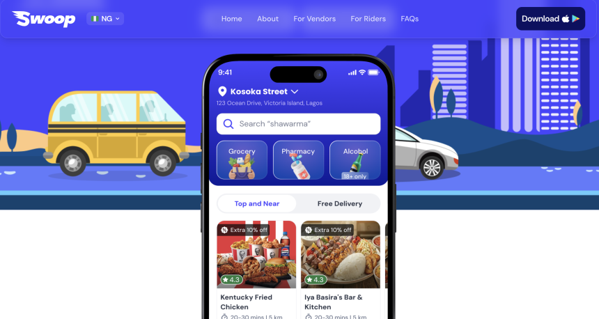 Swoop wants Nigerians to trust them to deliver food