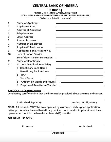 CBN Form Q