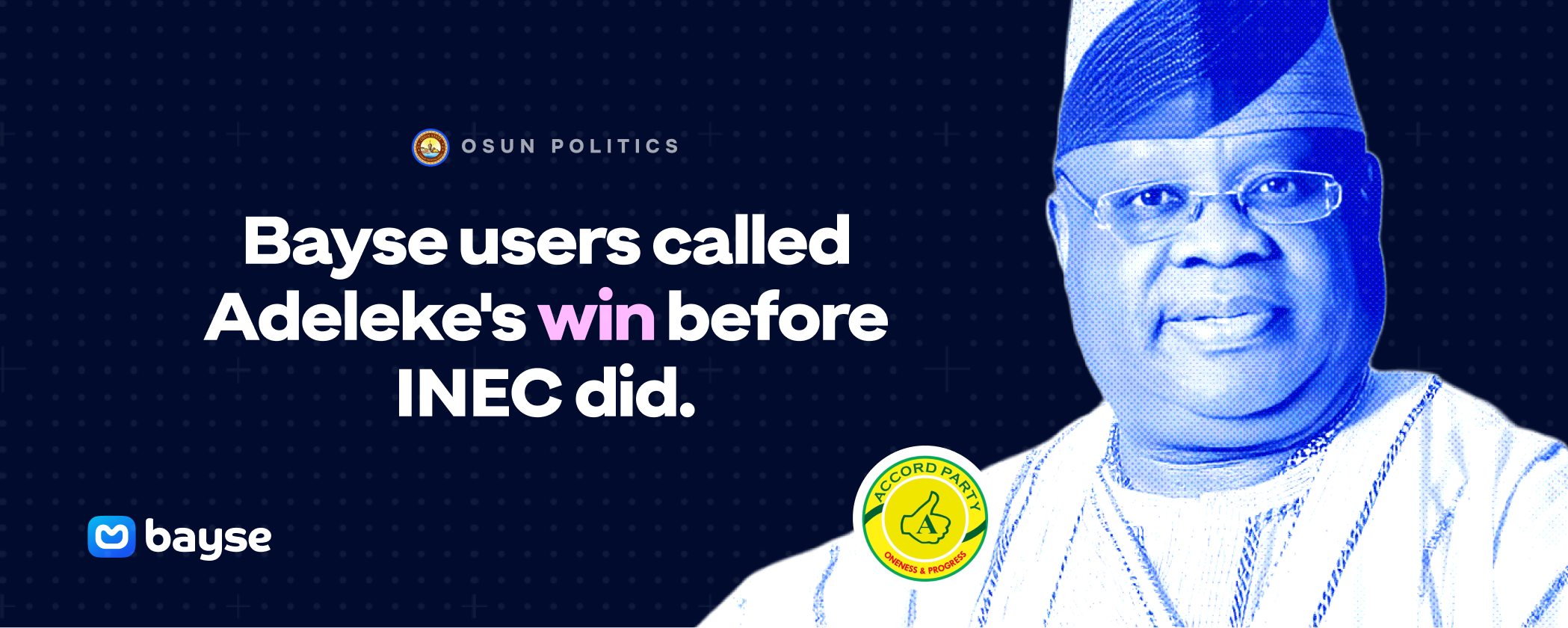 Africa’s prediction market, Bayse, called the election correctly weeks before it happened