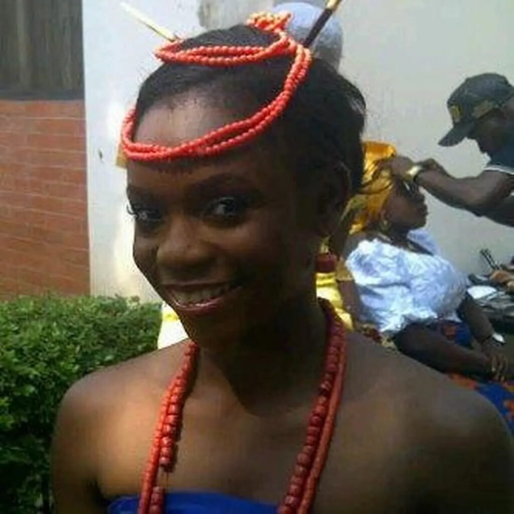Ore Badmus on a movie set