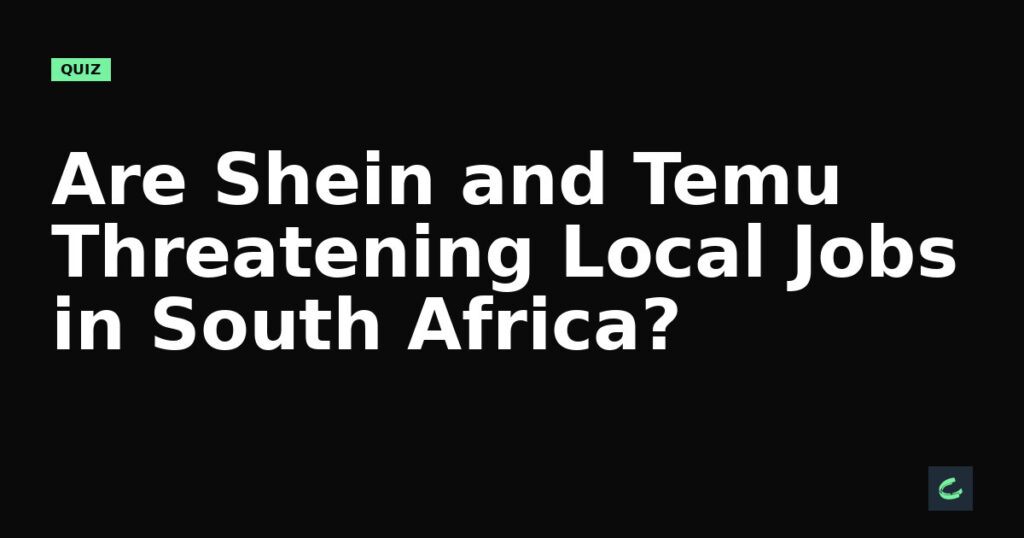 Are Shein and Temu Threatening Local Jobs in South Africa?