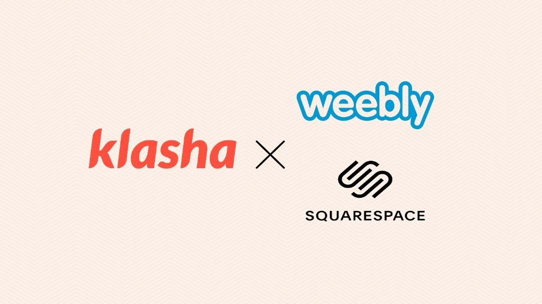 Klasha’s new e-commerce integrations: Squarespace and Weebly