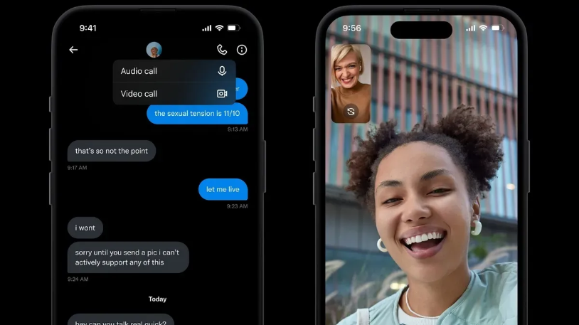 X introduces audio and video calling features