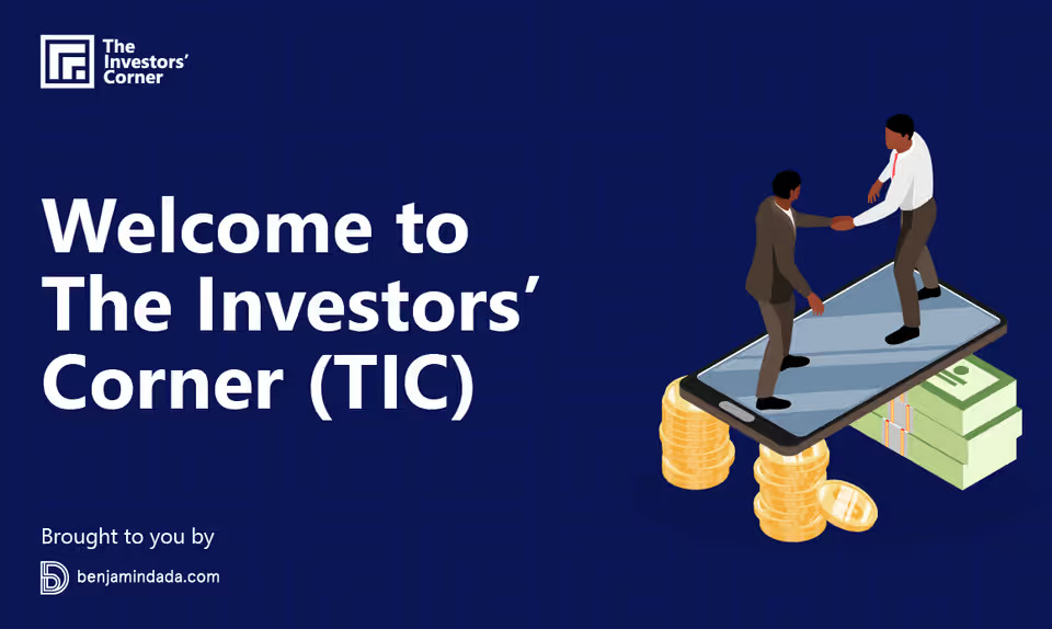 Welcome to the Investors’ Corner, our latest web series