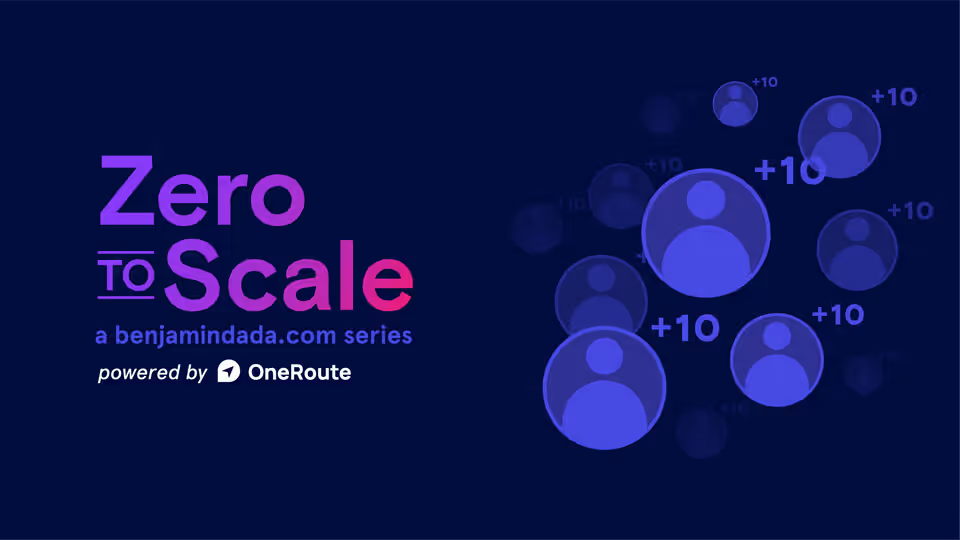 We’re launching a new series—”Zero to Scale”