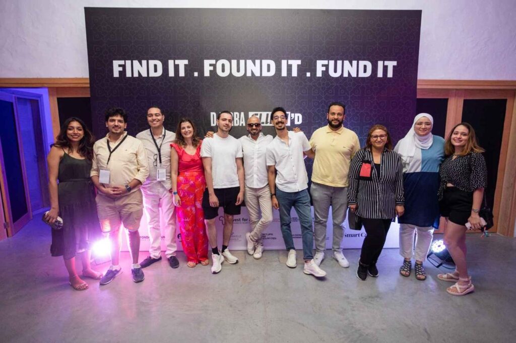 Amin, some Konnect Network team members and others at Slush event in Djerba 2024