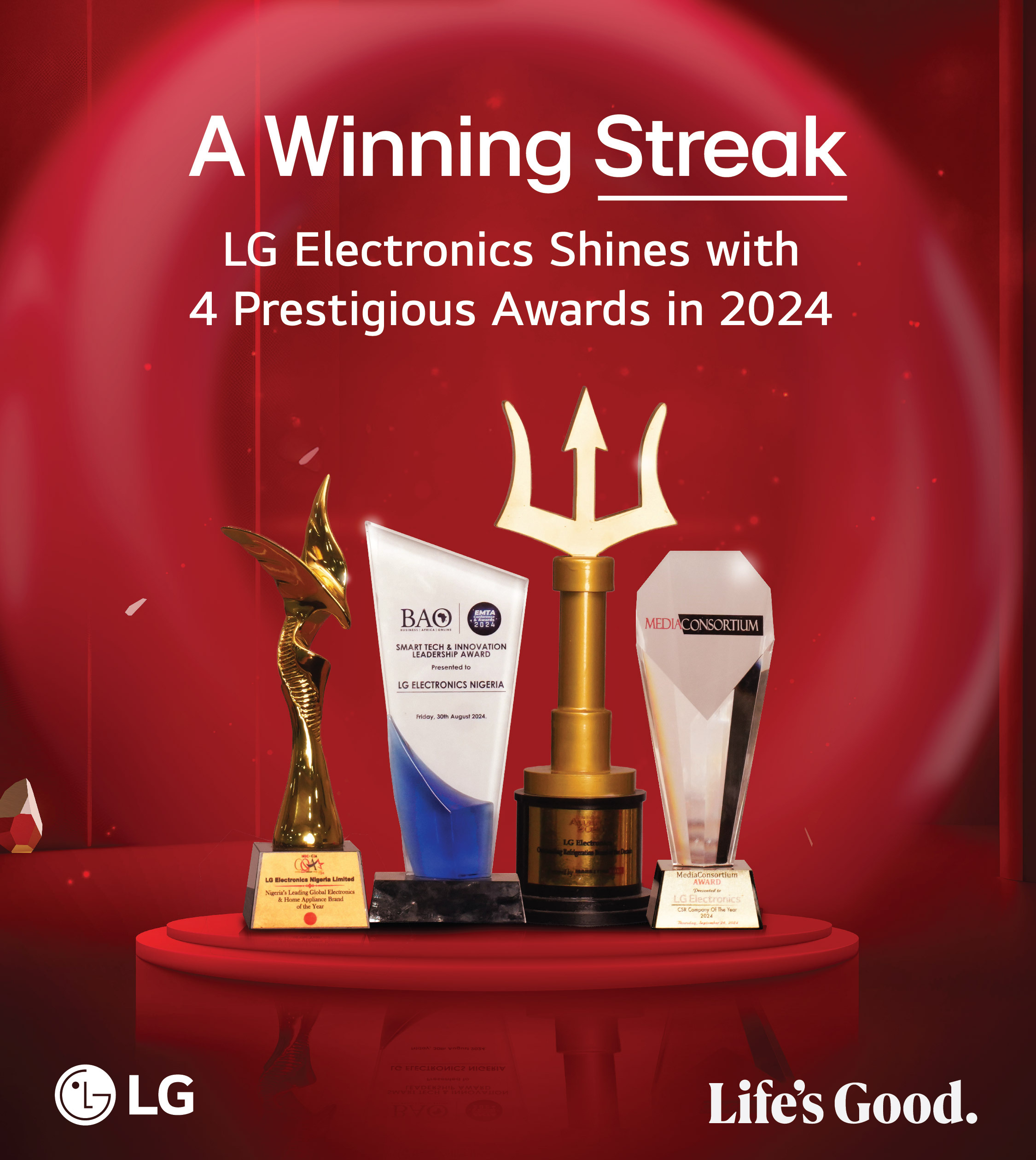 LG Electronics Nigeria caps 2024 with multiple awards for innovation and consumer focus