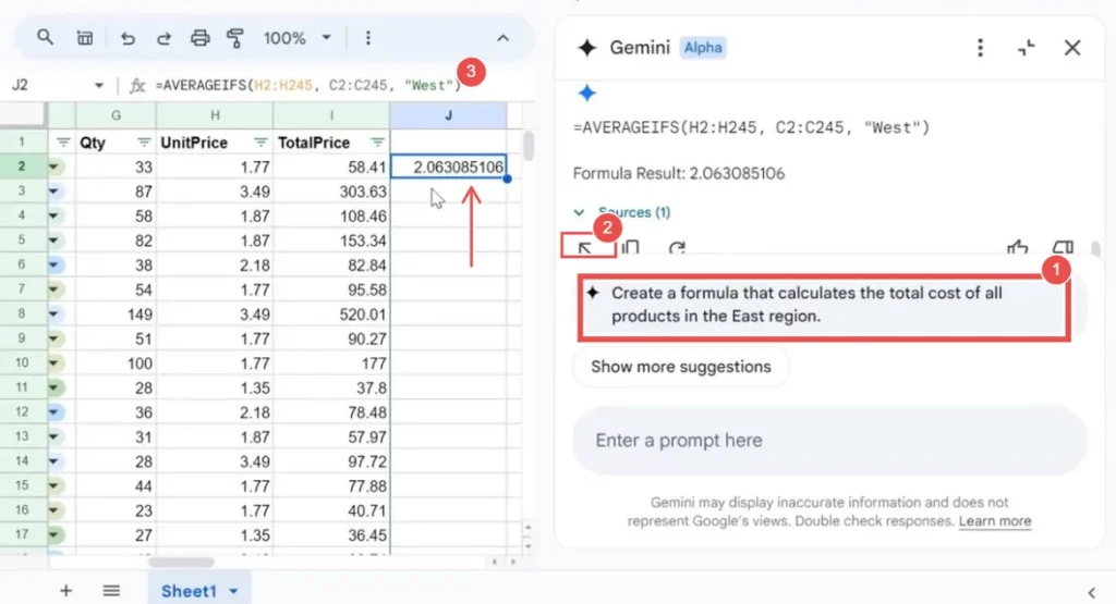 7 ways you can use Gemini AI in Google Sheets for better workflow