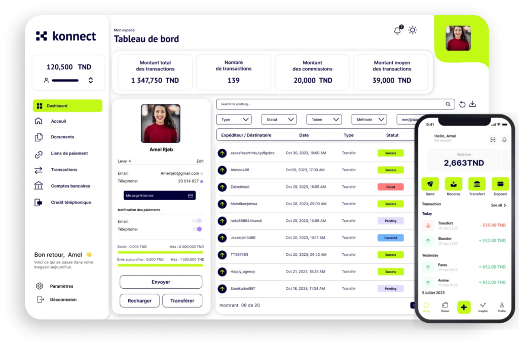 Konnect Networks dashboard