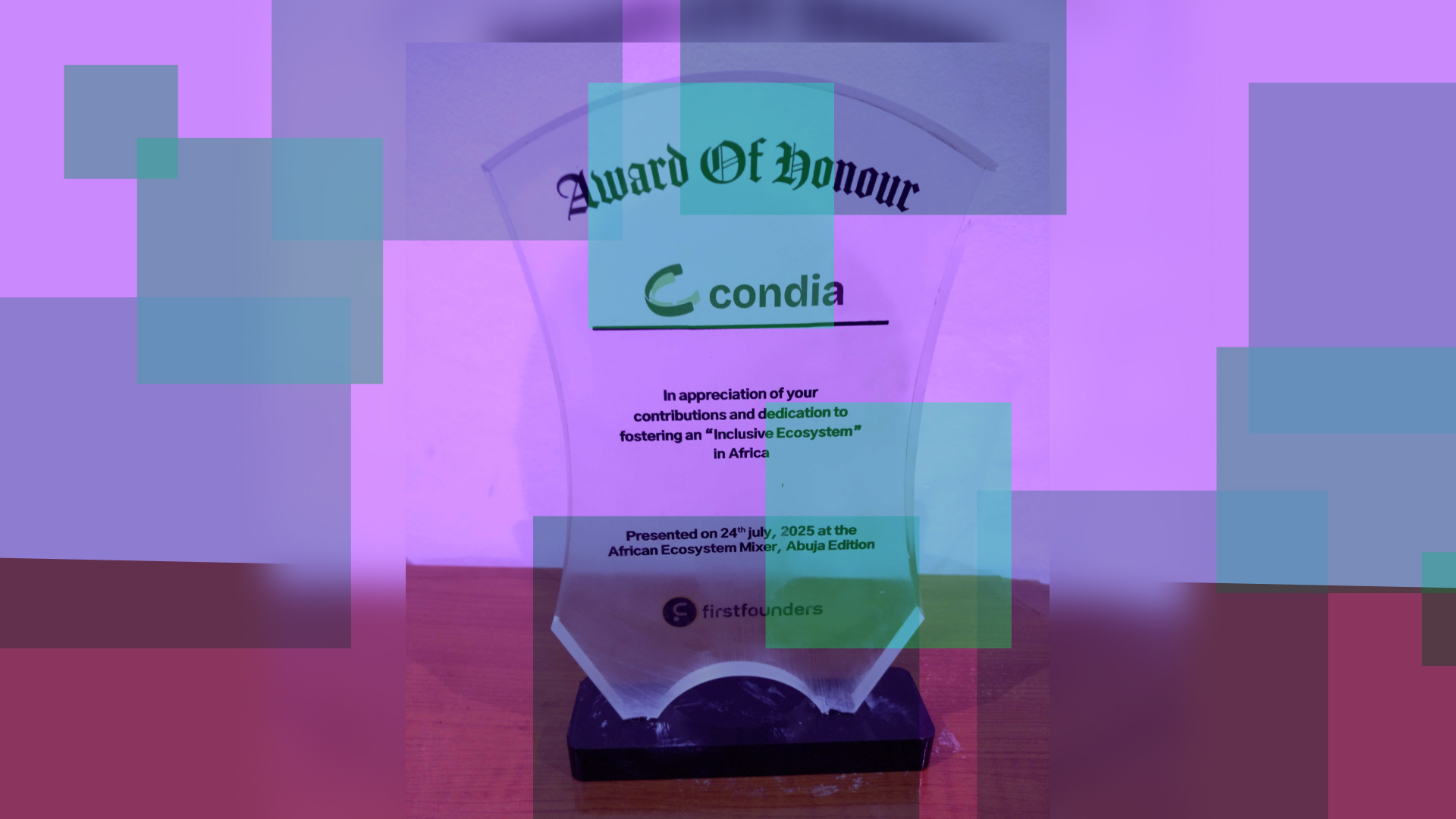Condia receives award for fostering an inclusive tech ecosystem 